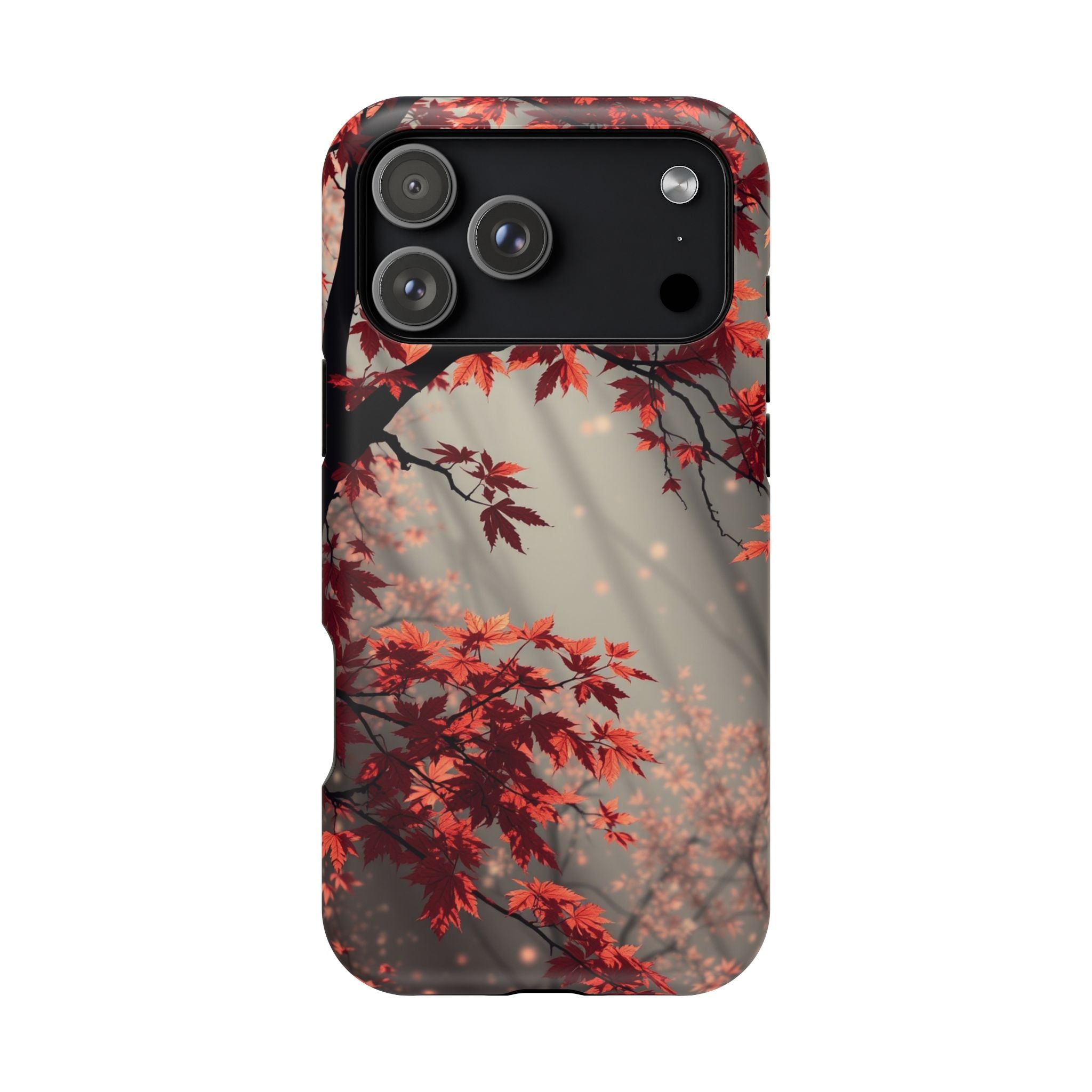 iPhone Charcoal And Copper Autumn Maple Slim Everyday iPhone 17 · iPhone Case