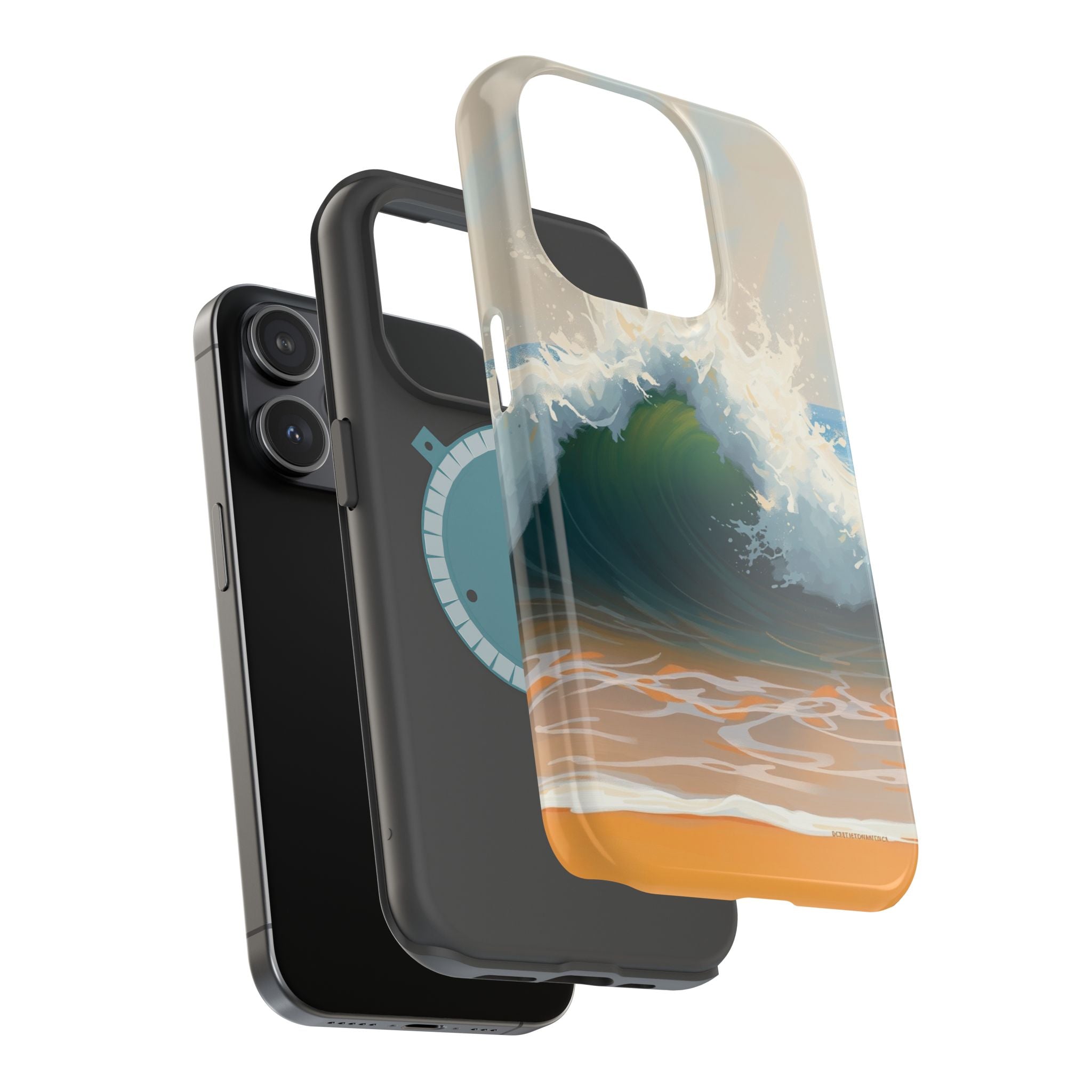 iPhone Radiant Ocean Wave Crash Design Slim Everyday Designer Case · iPhone Case