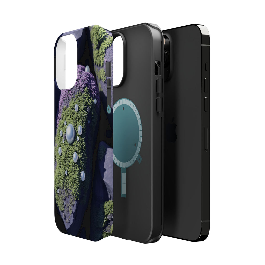 iPhone Moss Covered Rocks Electric Art Slim Everyday Designer Case · iPhone Case