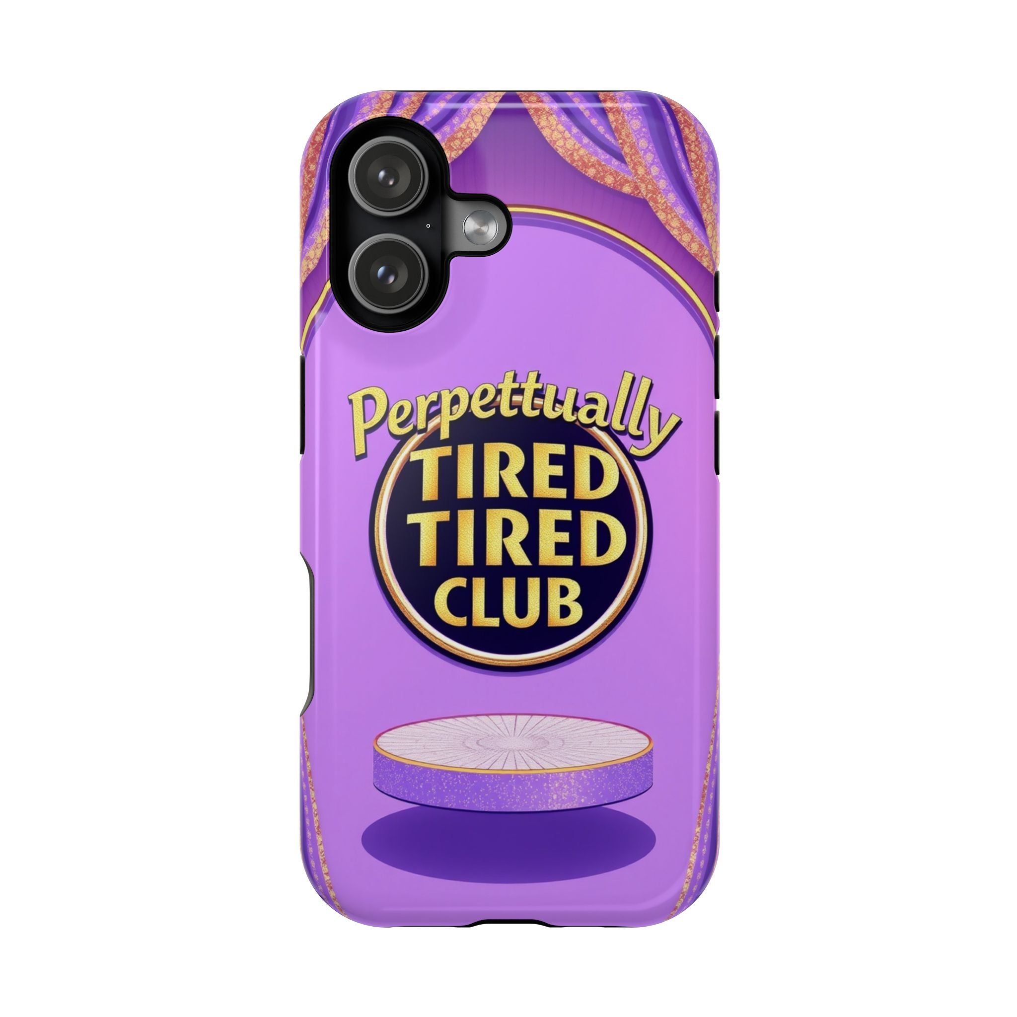 iPhone Perpetually Tired Club Bold Art Slim Everyday Designer Case · iPhone Case