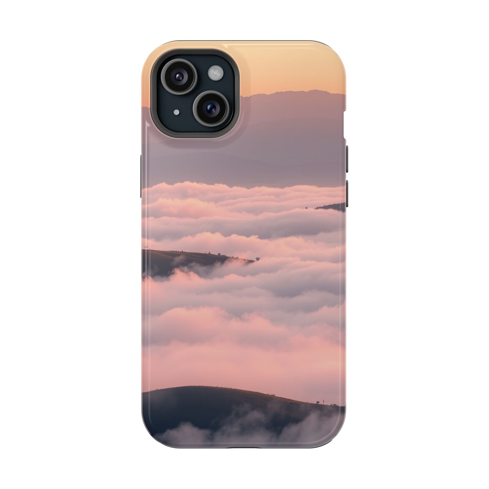 iPhone Fog Rolling Over Hills Grunge Distressed Soft iPhone Finish · iPhone Case
