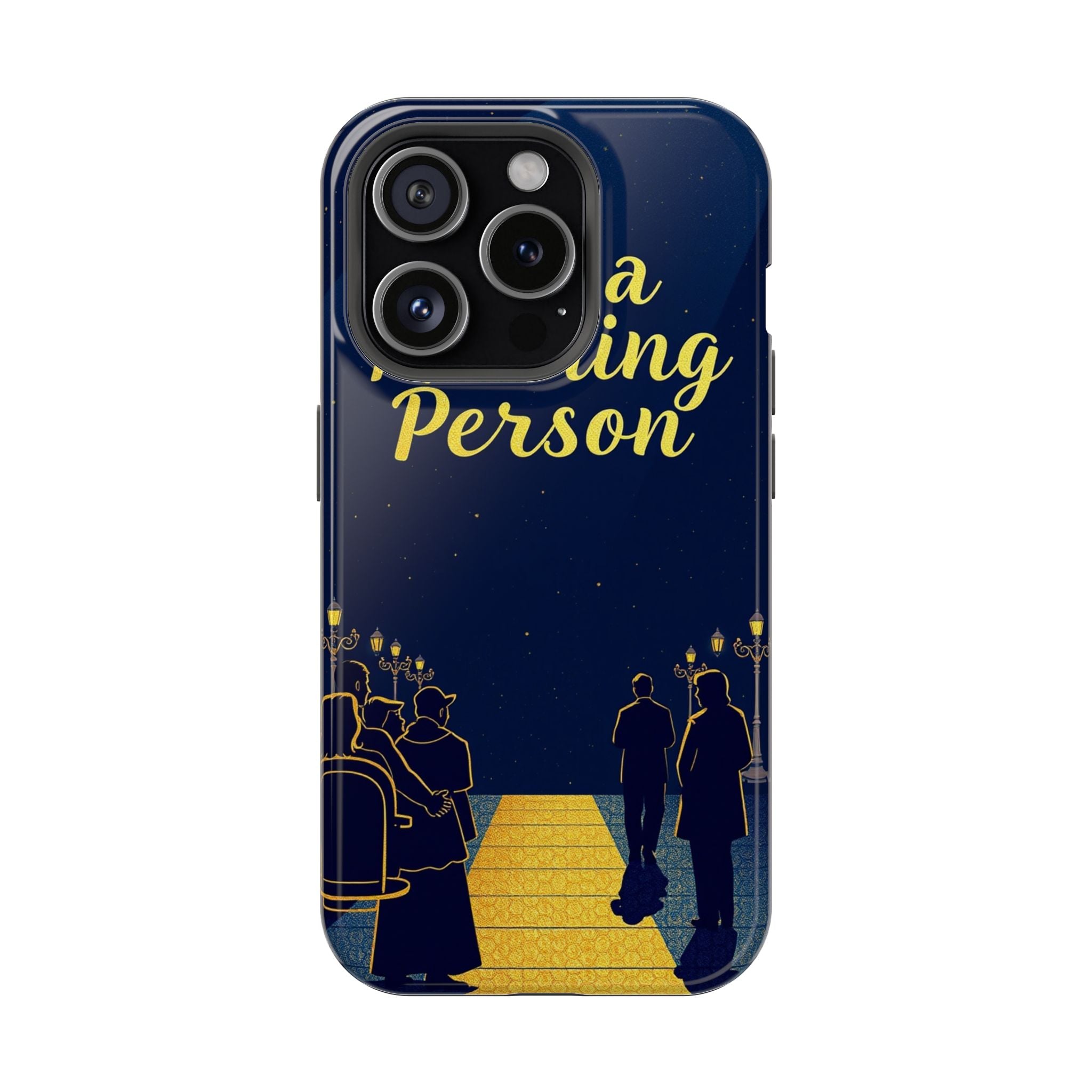 iPhone Midnight Blue And Silver Not a Morning Person Slim Snap Case · iPhone Cas