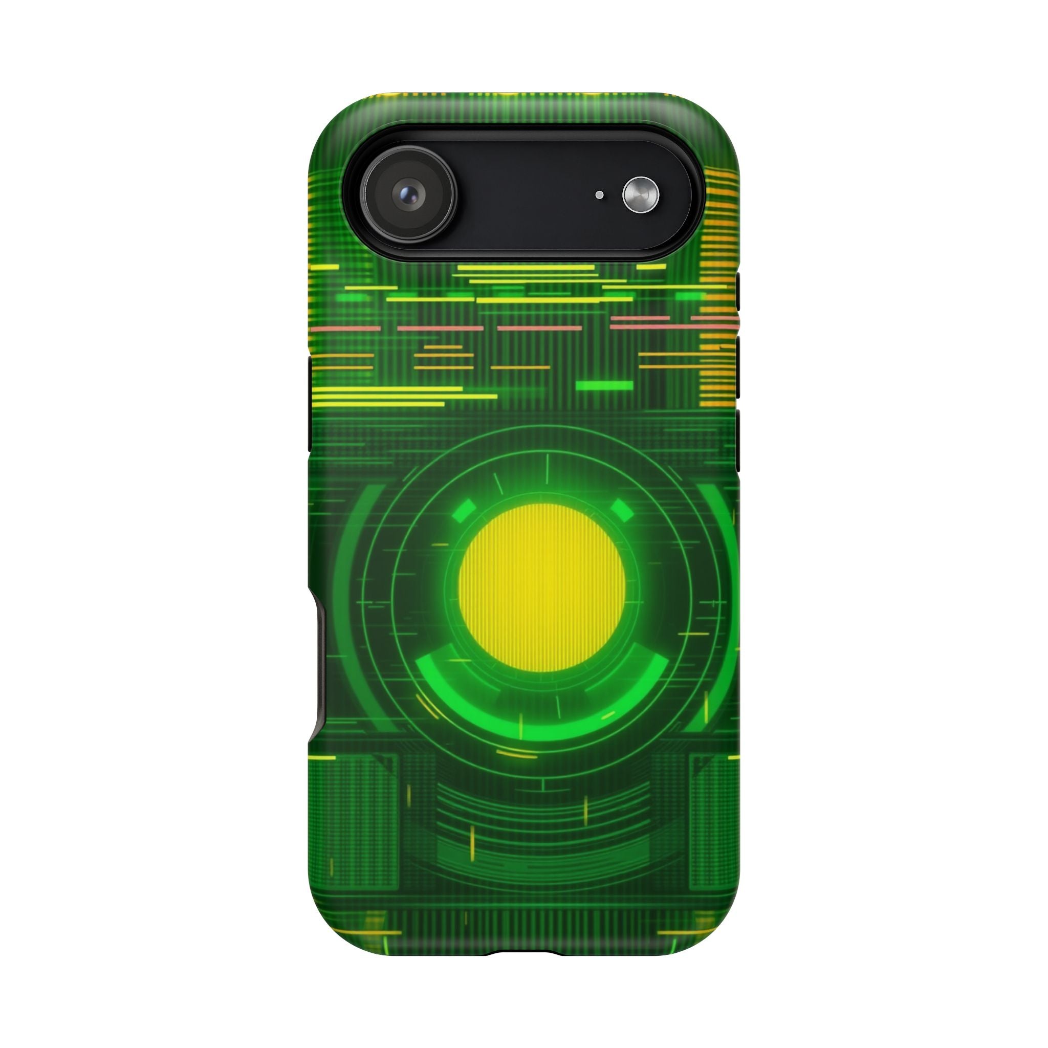 iPhone Emerald Green And Gold VHS Static Slim Everyday Designer Case · iPhone Ca