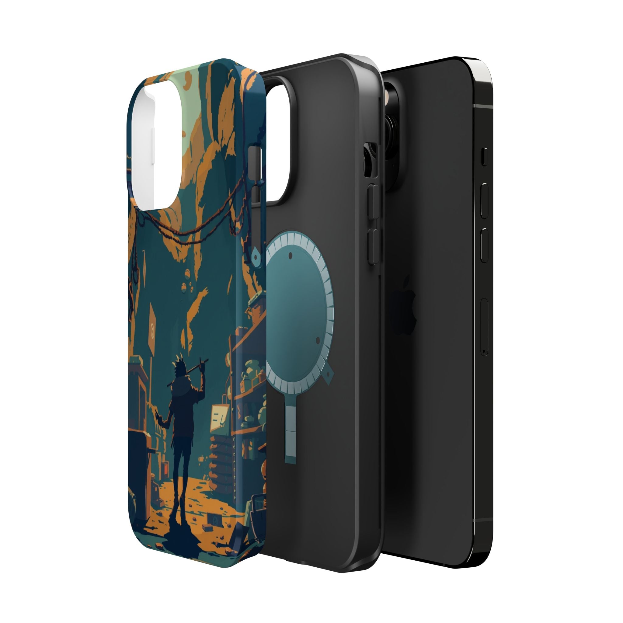 iPhone Mustard And Rust Unhinged in a Cute Way Soft Finish Everyday Case · iPhon