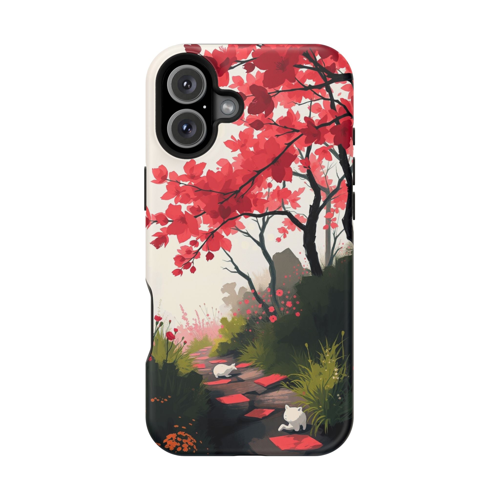 iPhone Blossom Trail Oil Painting Impressionist Soft iPhone Finish · iPhone Case