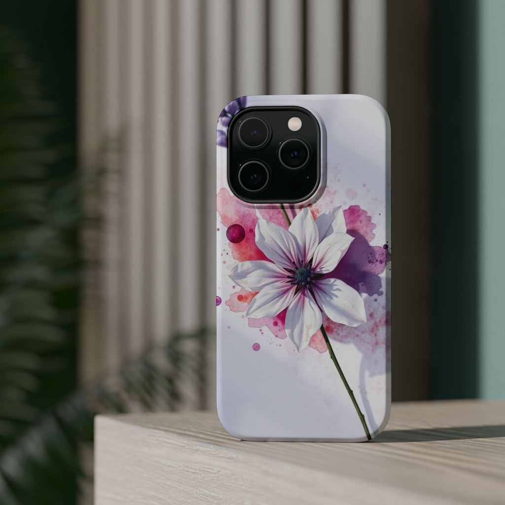 iPhone Floral Watercolor Splash Bold Art Slim Everyday iPhone 15 · iPhone Case