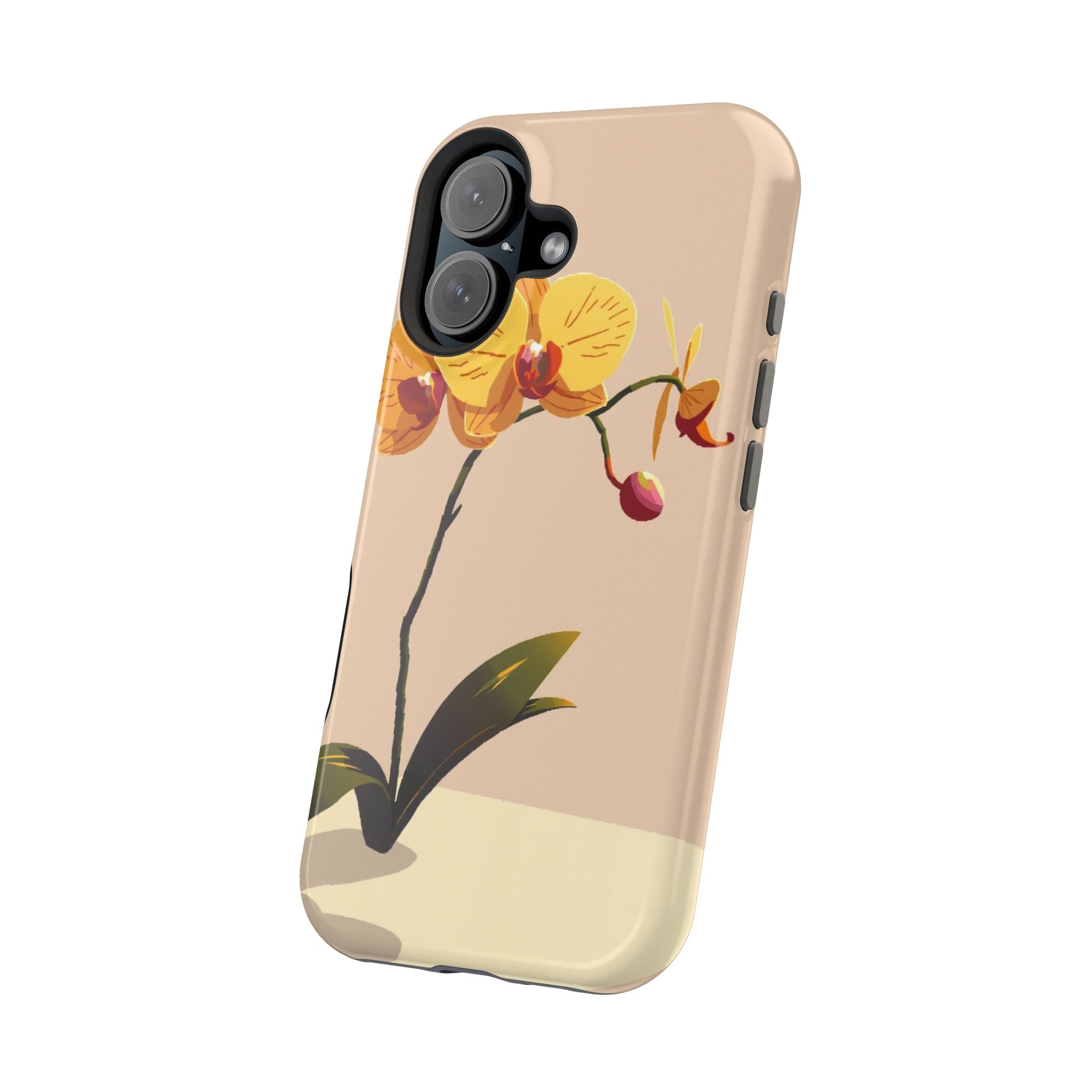 iPhone Orchid Study Pixel Art -Bit Bold Modern Everyday Snap Case · iPhone Case
