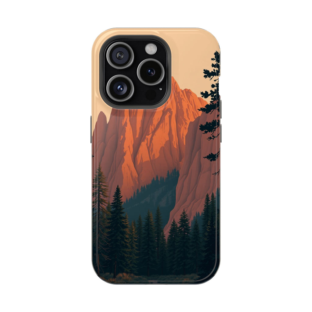 iPhone Serene Pine Ridge Design 18 Bold Modern Everyday Snap Case · iPhone Case