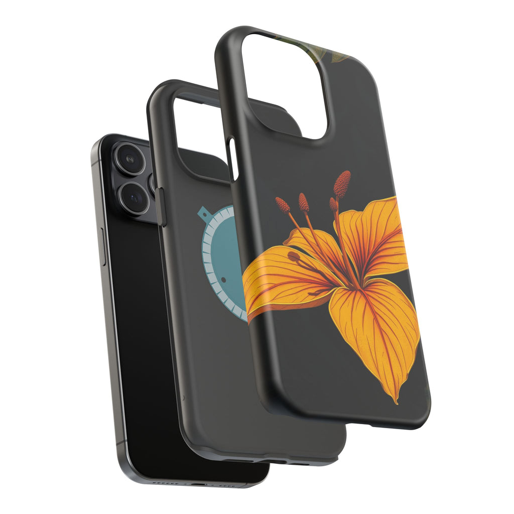 iPhone Earthy Tropical Bloom Design Artistic Everyday Cas Slim Snap Case · iPhon