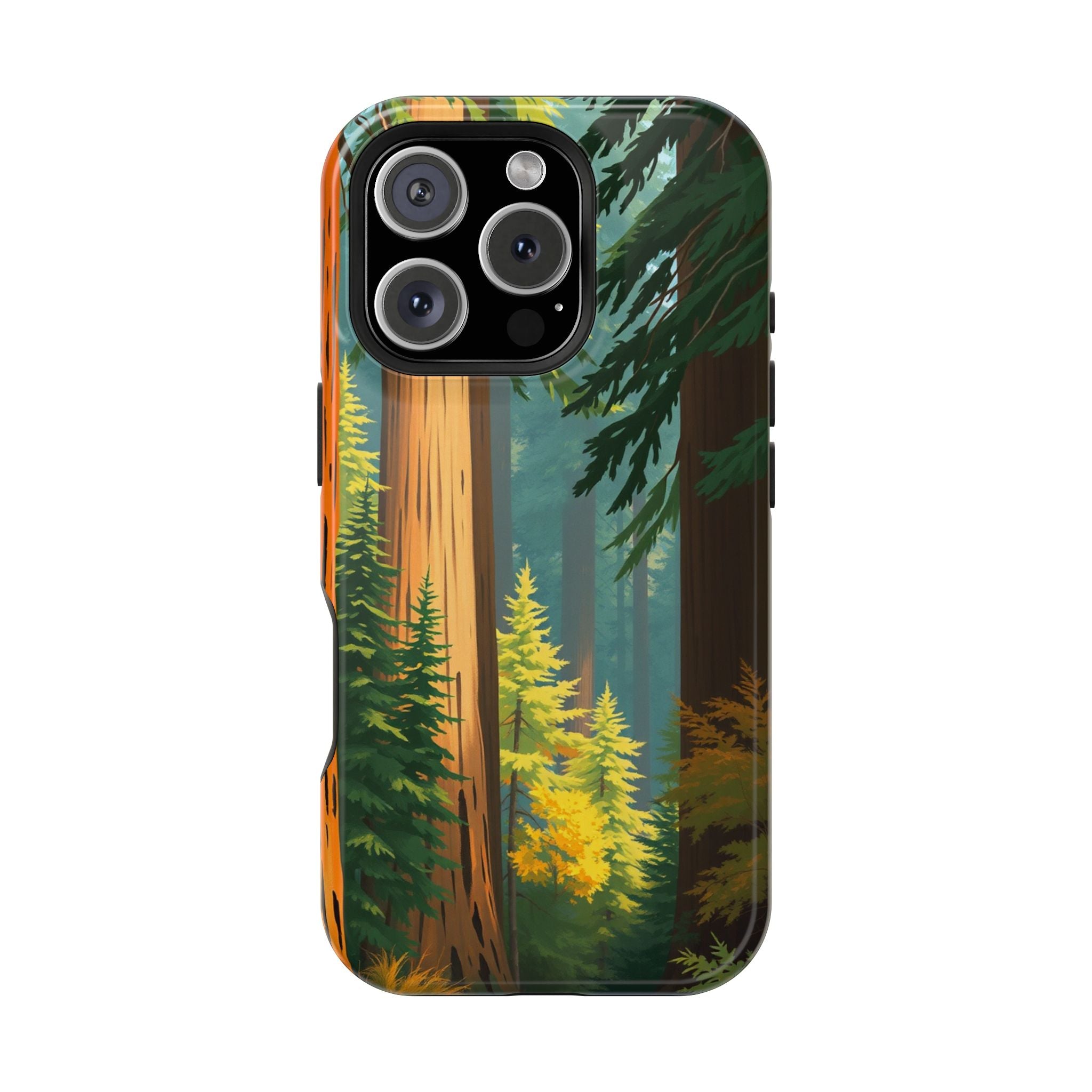 iPhone Redwood Forest Oil Painting Impressionist Clean iPhone Minimal · iPhone C