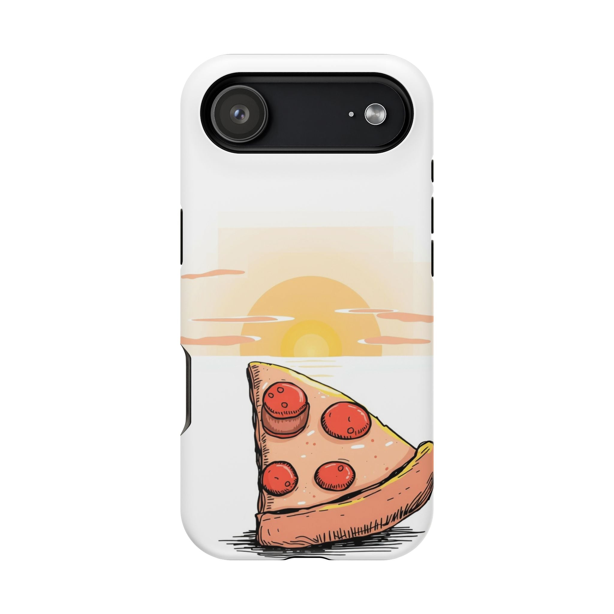 iPhone Earthy Pizza Slice Sunset Design Slim Everyday Designer Case · iPhone Cas