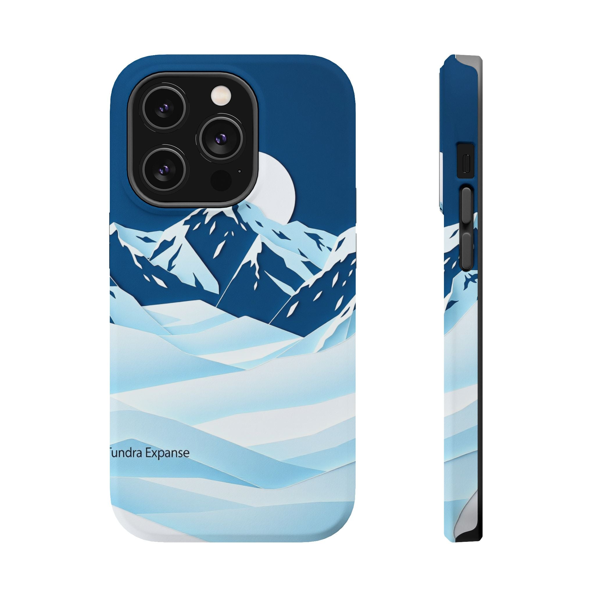 iPhone Midnight Blue And Silver Tundra Expanse Clean iPhone 12 Minimal · iPhone