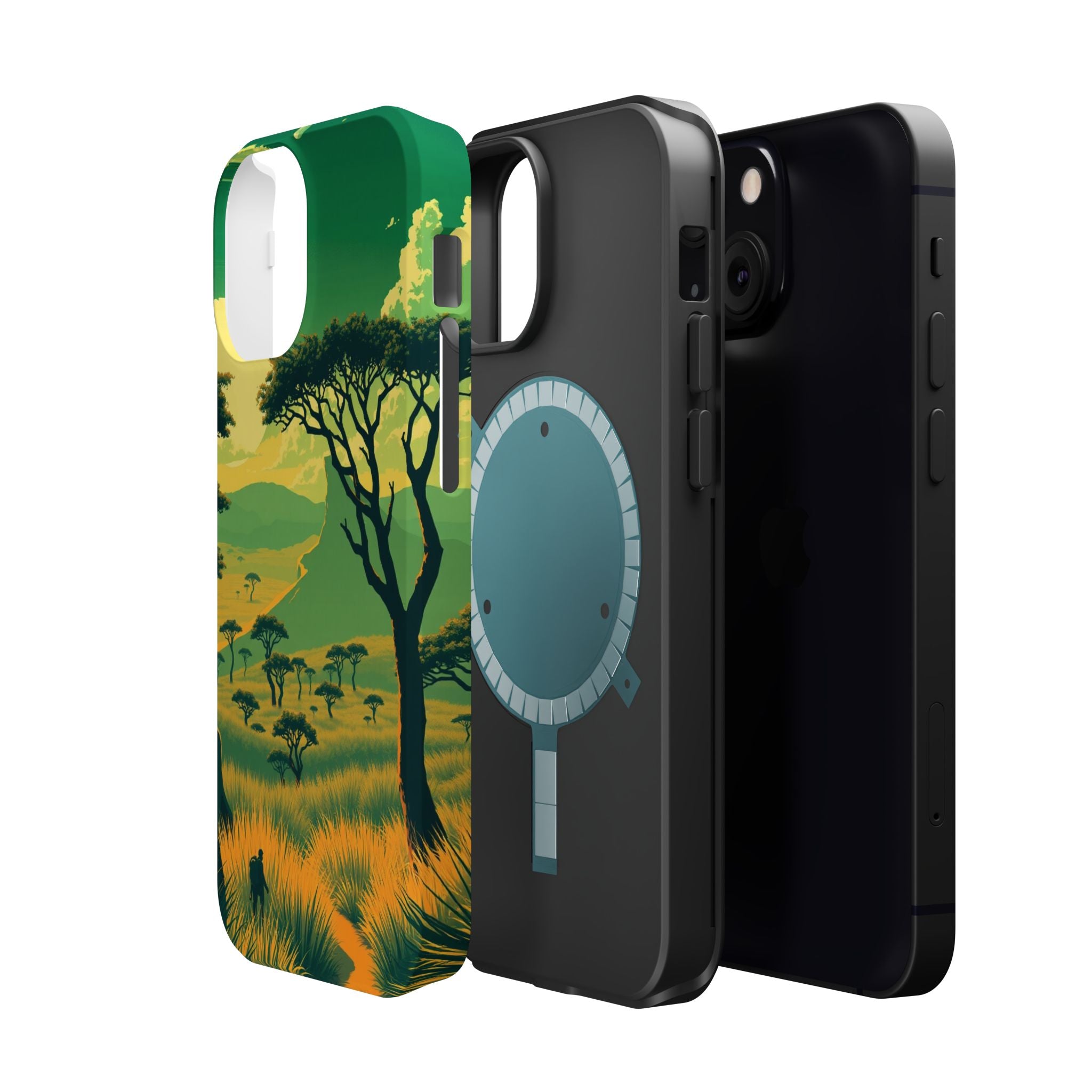 iPhone Savanna Horizon Pixel Art -Bit Slim Everyday Designer Case · iPhone Case