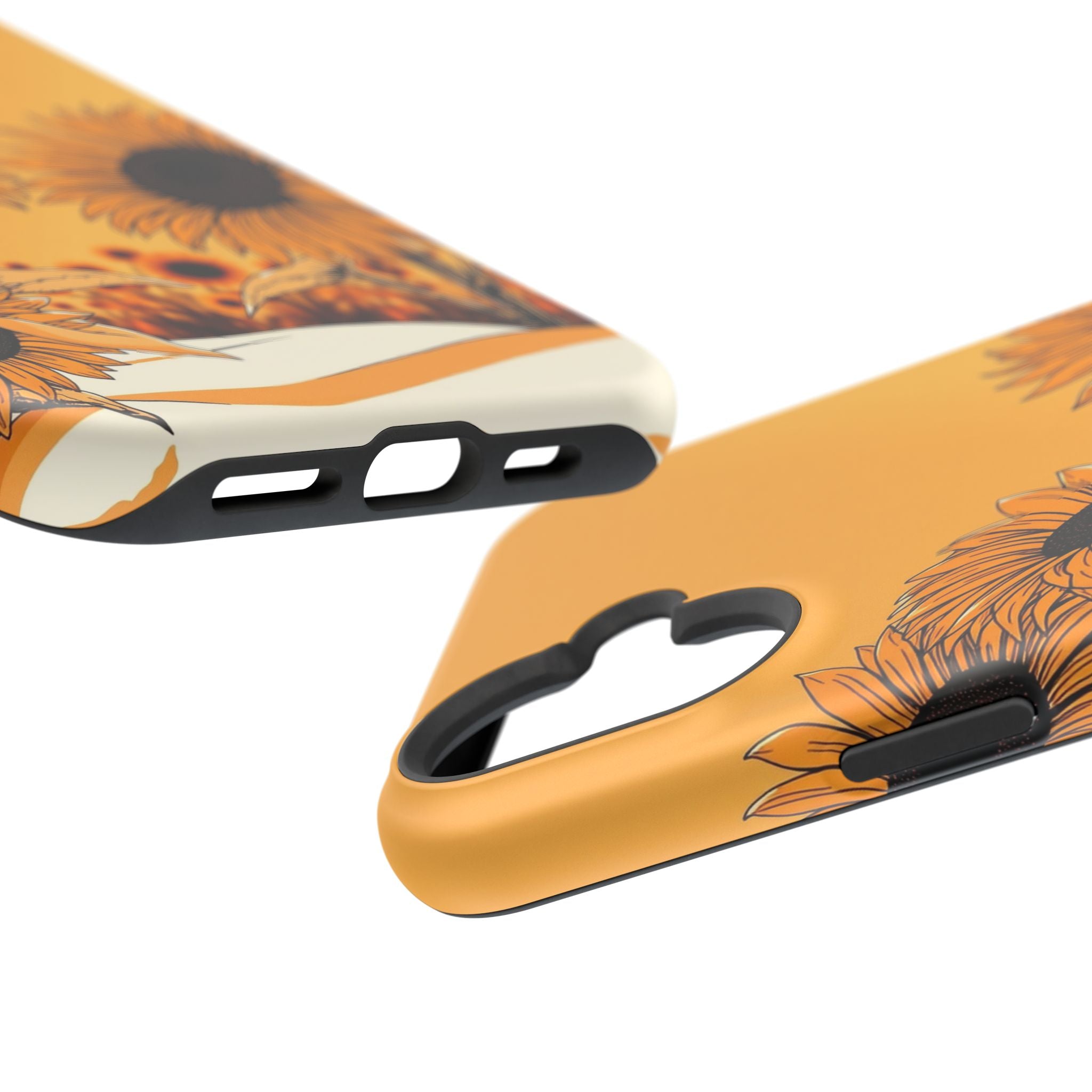 iPhone Burnt Orange And Sand Sunflower Pop Slim iPhone Everyday · iPhone Case
