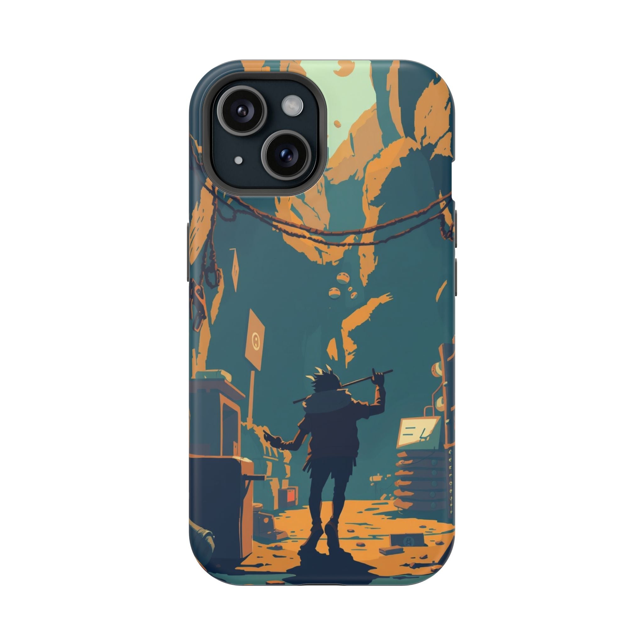 iPhone Mustard And Rust Unhinged in a Cute Way Soft Finish Everyday Case · iPhon