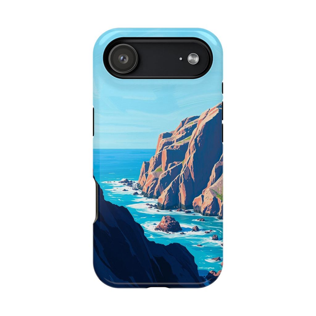 iPhone Rocky Coastline Oil Painting Impressionist iPhone Clean Minimal · iPhone