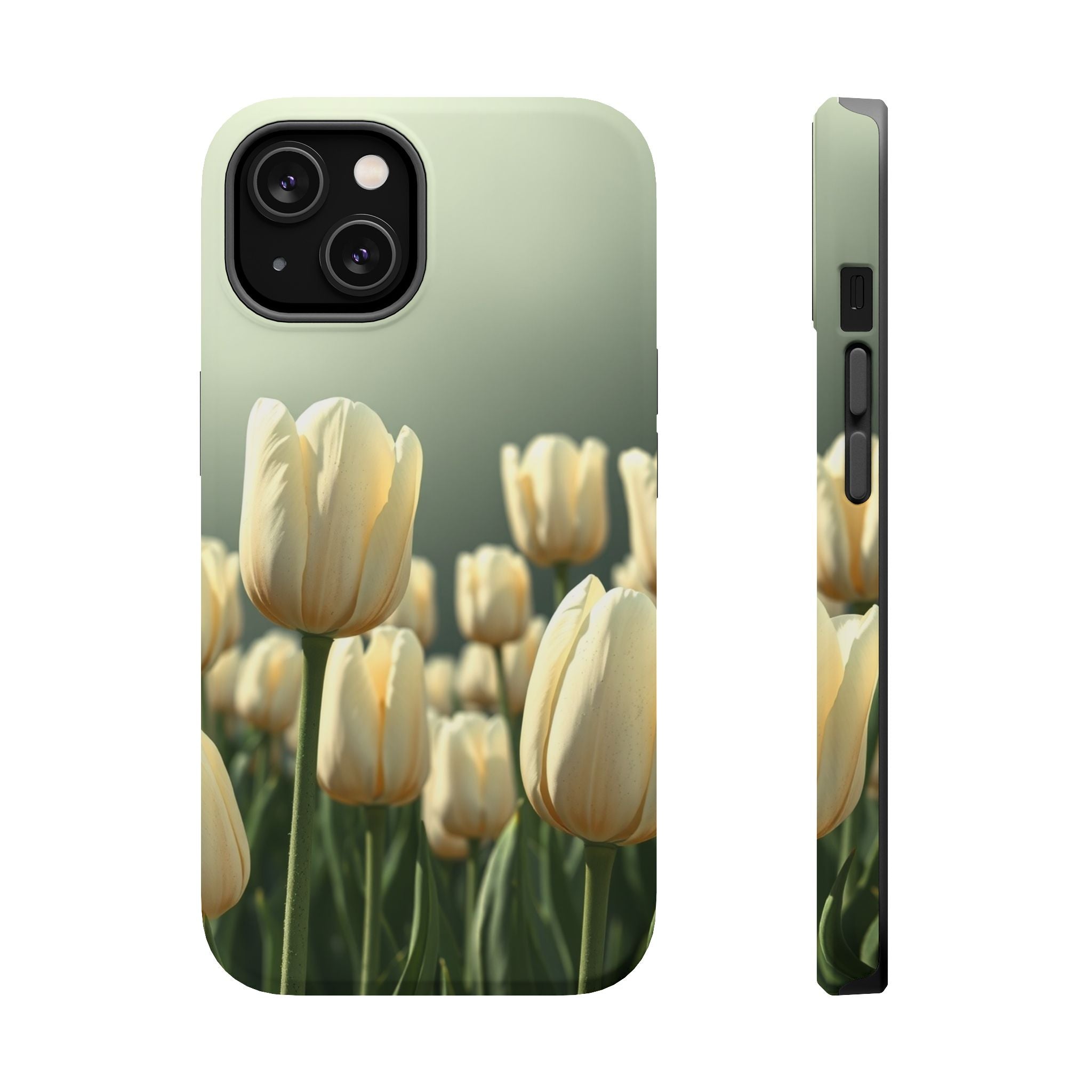 iPhone Tulip Row Serene Design Slim Everyday Designer Case · iPhone Case