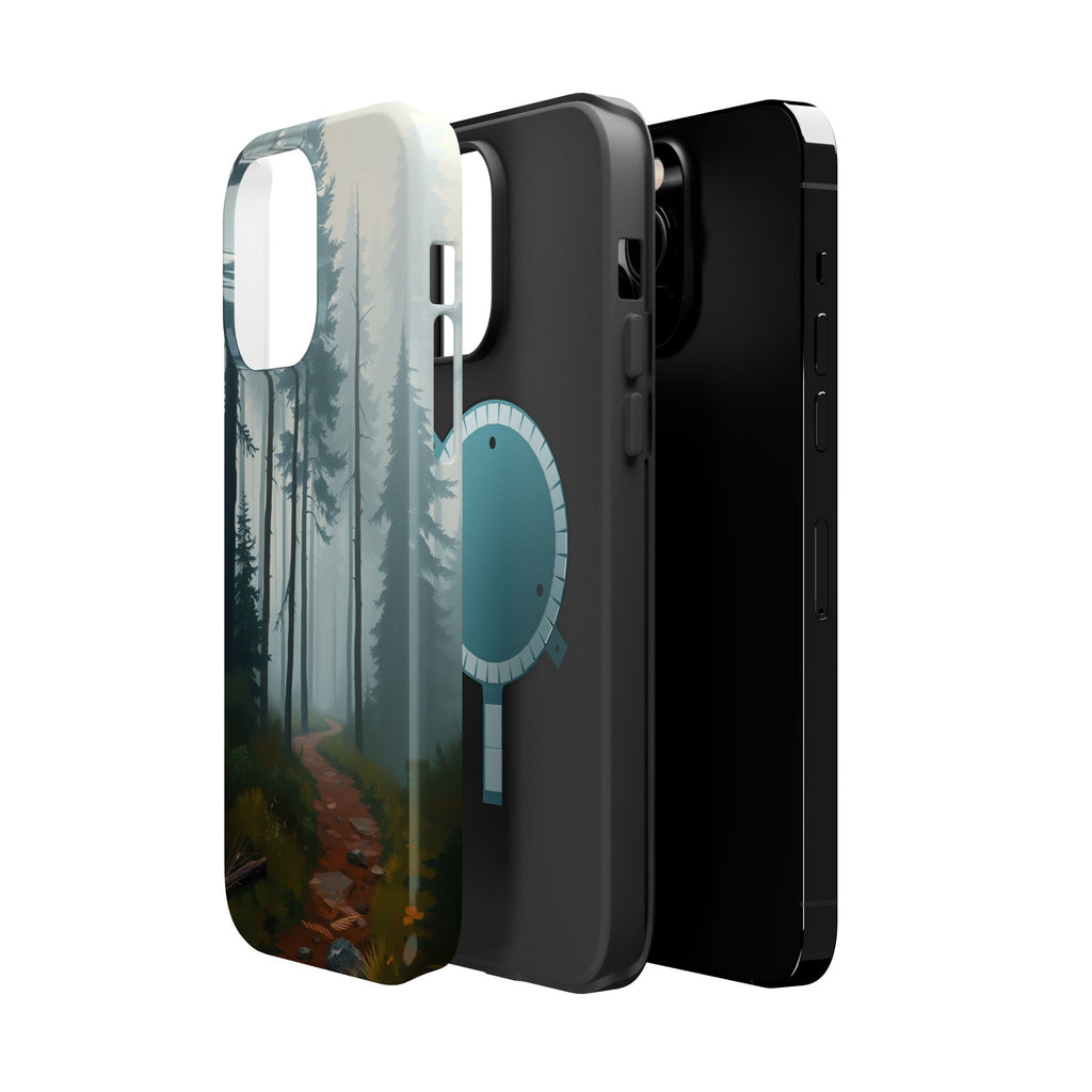 iPhone Serene Misty Forest Path Design Slim Everyday Designer Case · iPhone Case