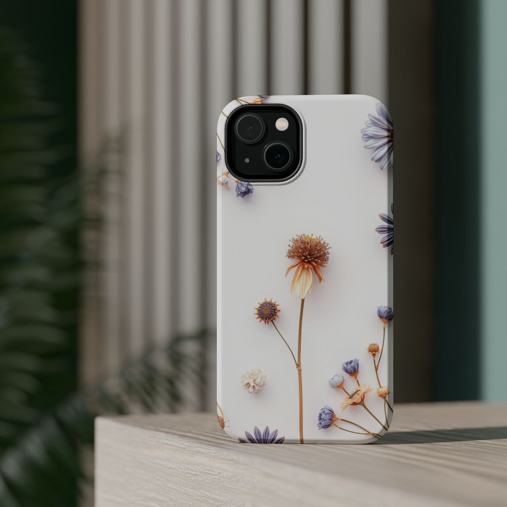 iPhone Dried Flower Flat Lay Bold Art Slim Everyday Designer Case · iPhone Case