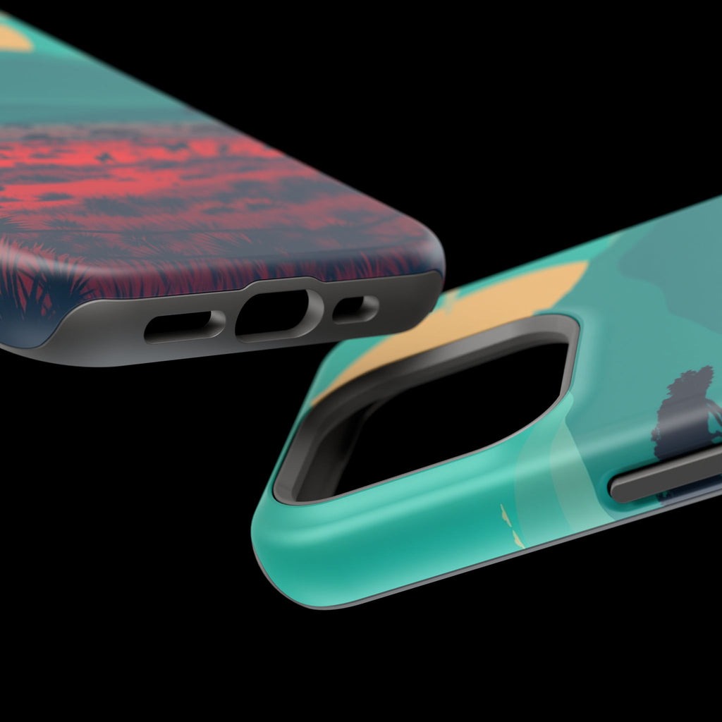 iPhone Savanna Horizon Vintage Retro Poster Slim iPhone Everyday · iPhone Case