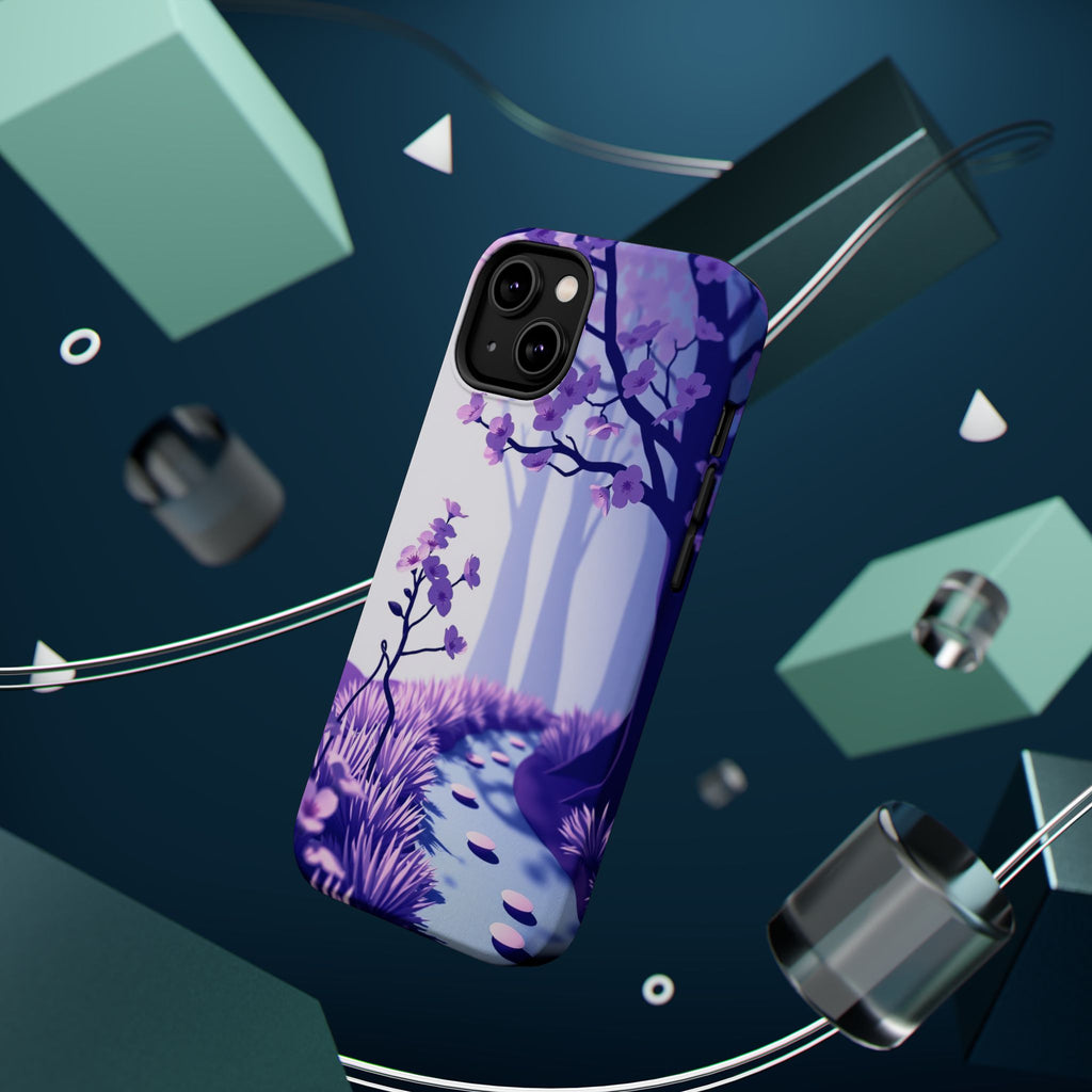 iPhone Blossom Trail Paper Cut Art Bold Modern Everyday Snap Case · iPhone Case
