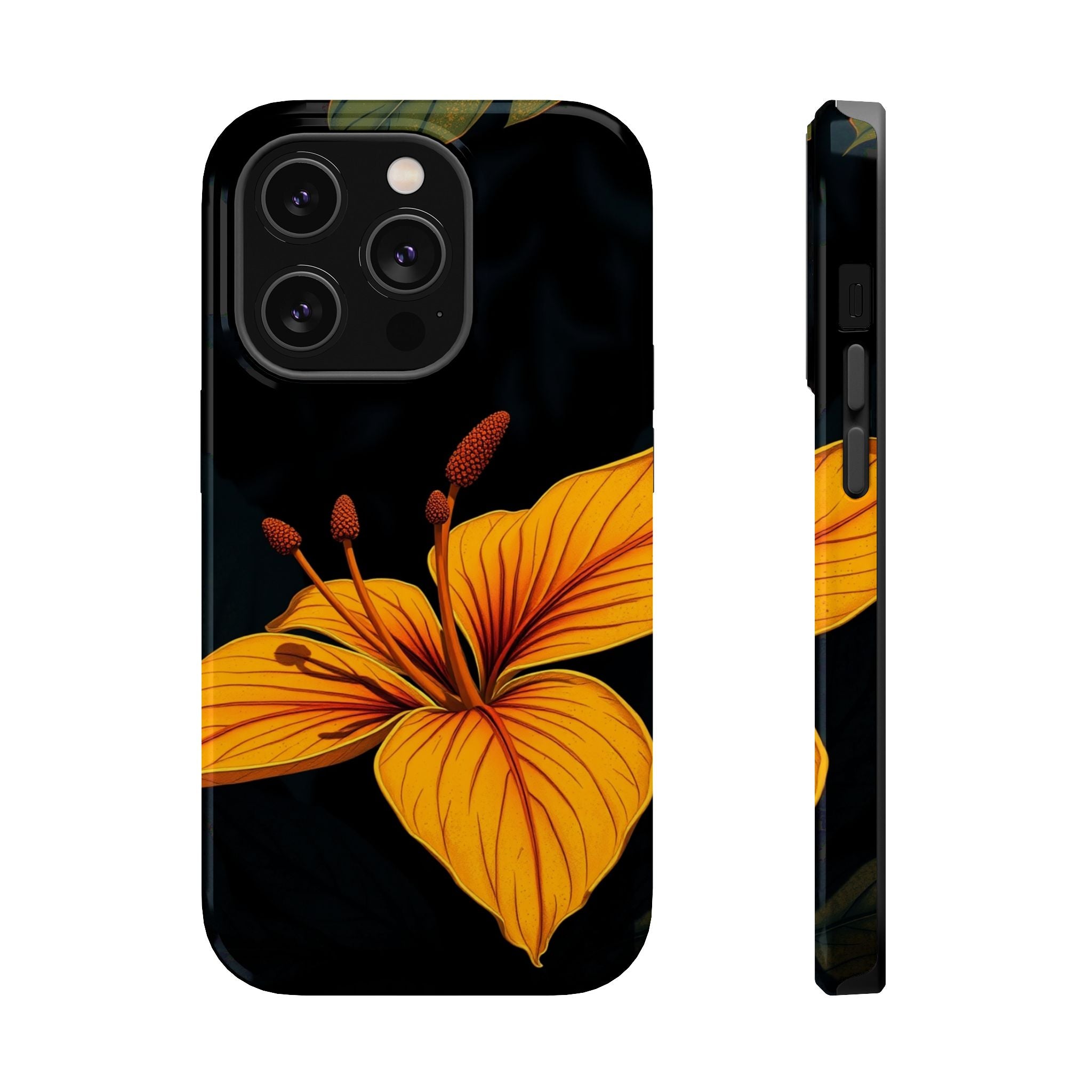 iPhone Earthy Tropical Bloom Design Artistic Everyday Cas Slim Snap Case · iPhon