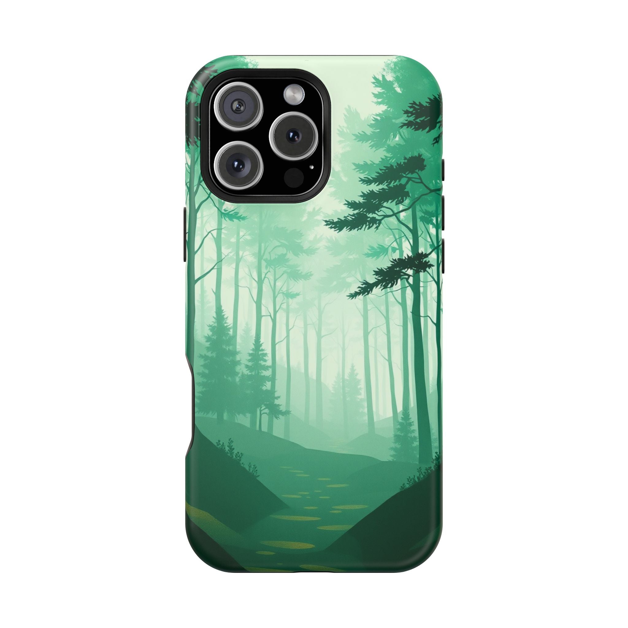 iPhone Earthy Misty Forest Path Design Slim Everyday Designer Case · iPhone Case