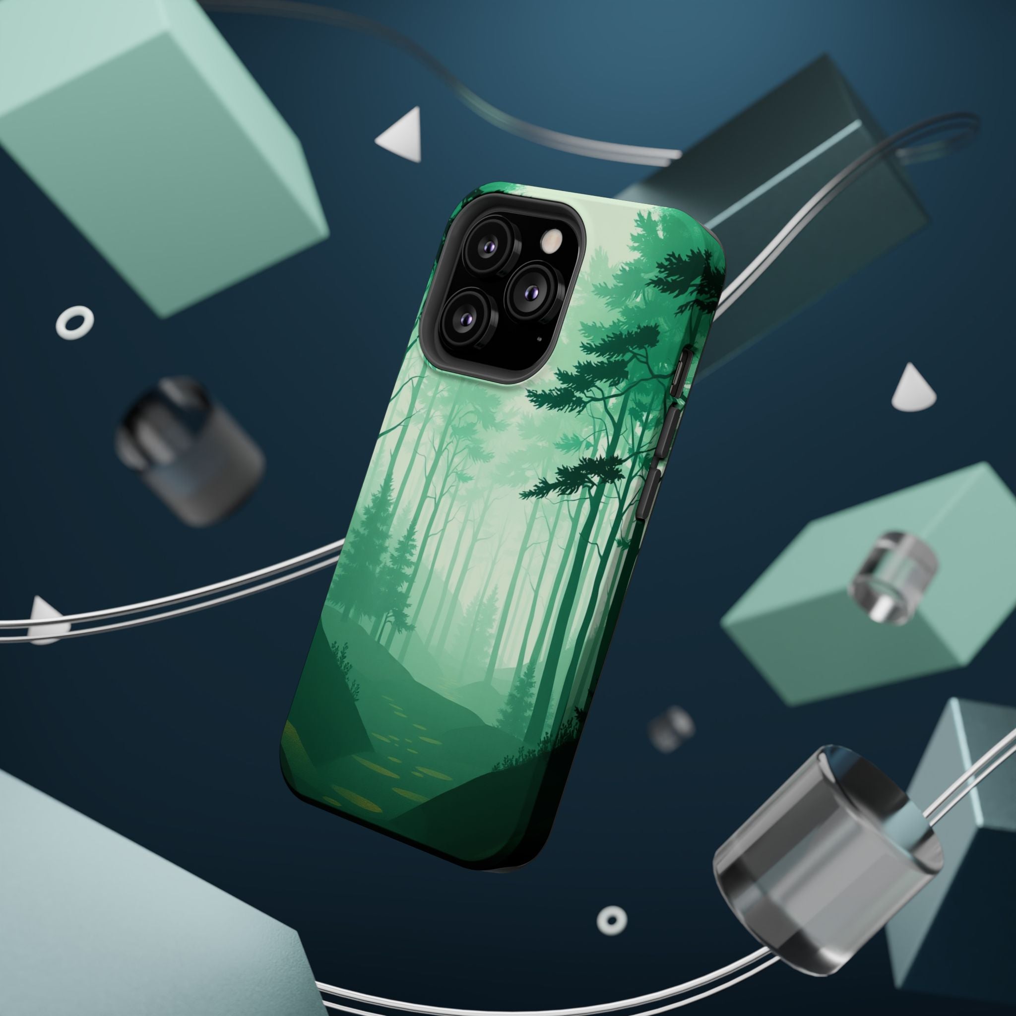 iPhone Earthy Misty Forest Path Design Slim Everyday Designer Case · iPhone Case