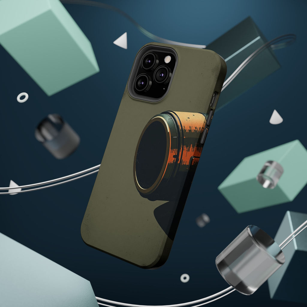 iPhone Charcoal And Copper Vintage Postcard Slim Everyday Designer Case · iPhone
