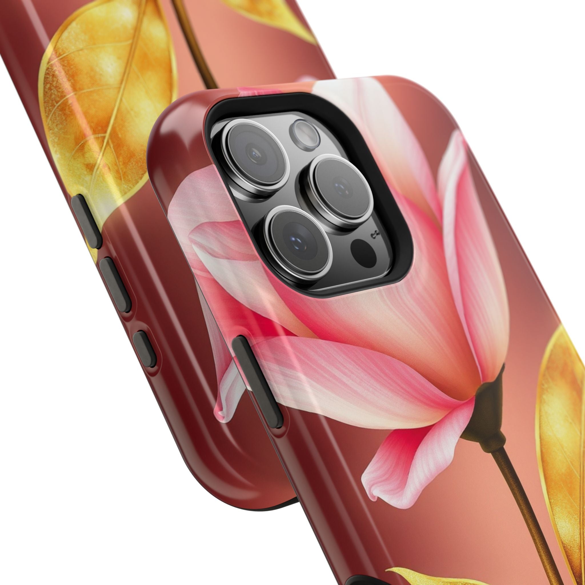 iPhone Dreamy Bloom and Leaf Design 14 Slim Everyday Designer Case · iPhone Case