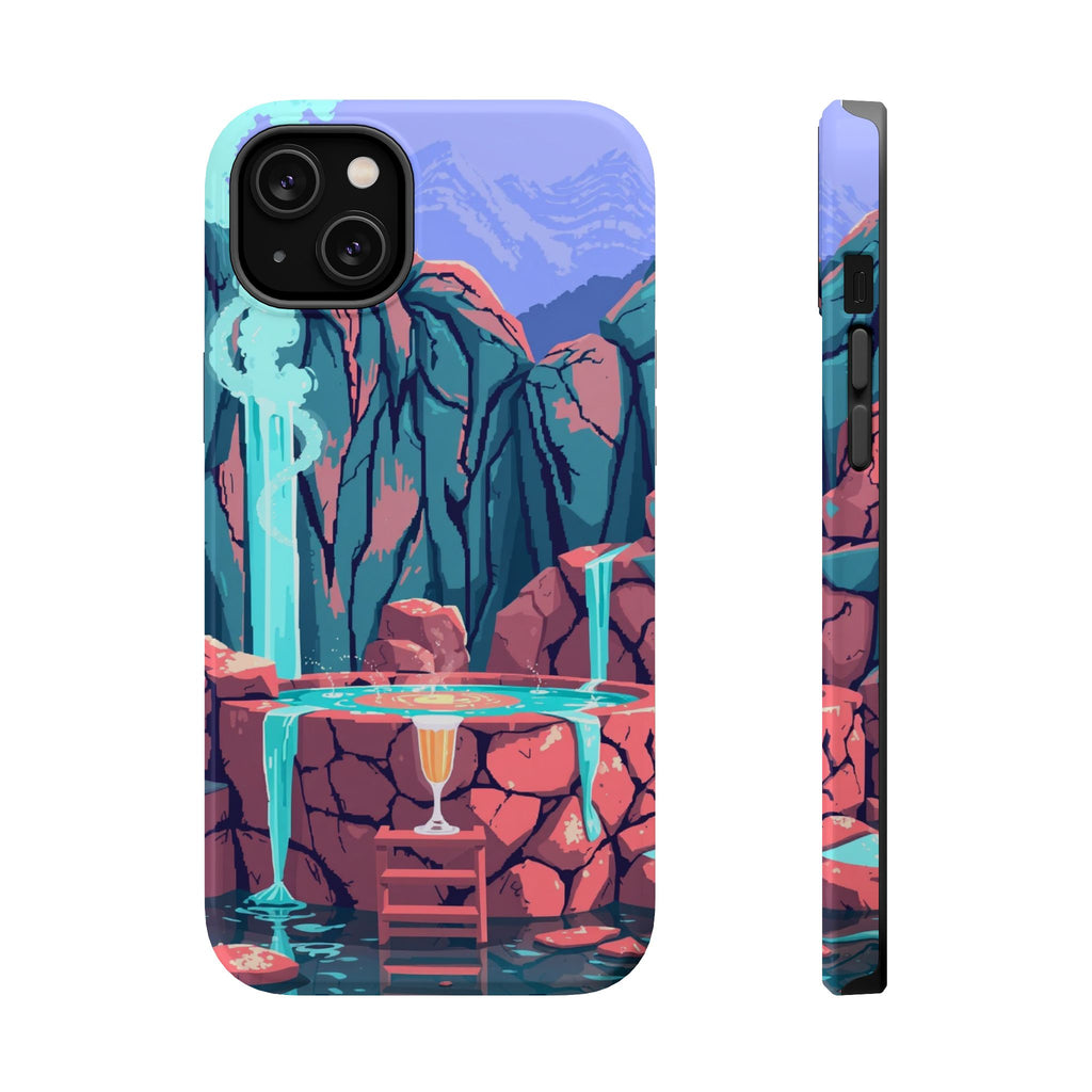 iPhone Hot Spring Steam Electric Art Slim Everyday Designer Case · iPhone Case