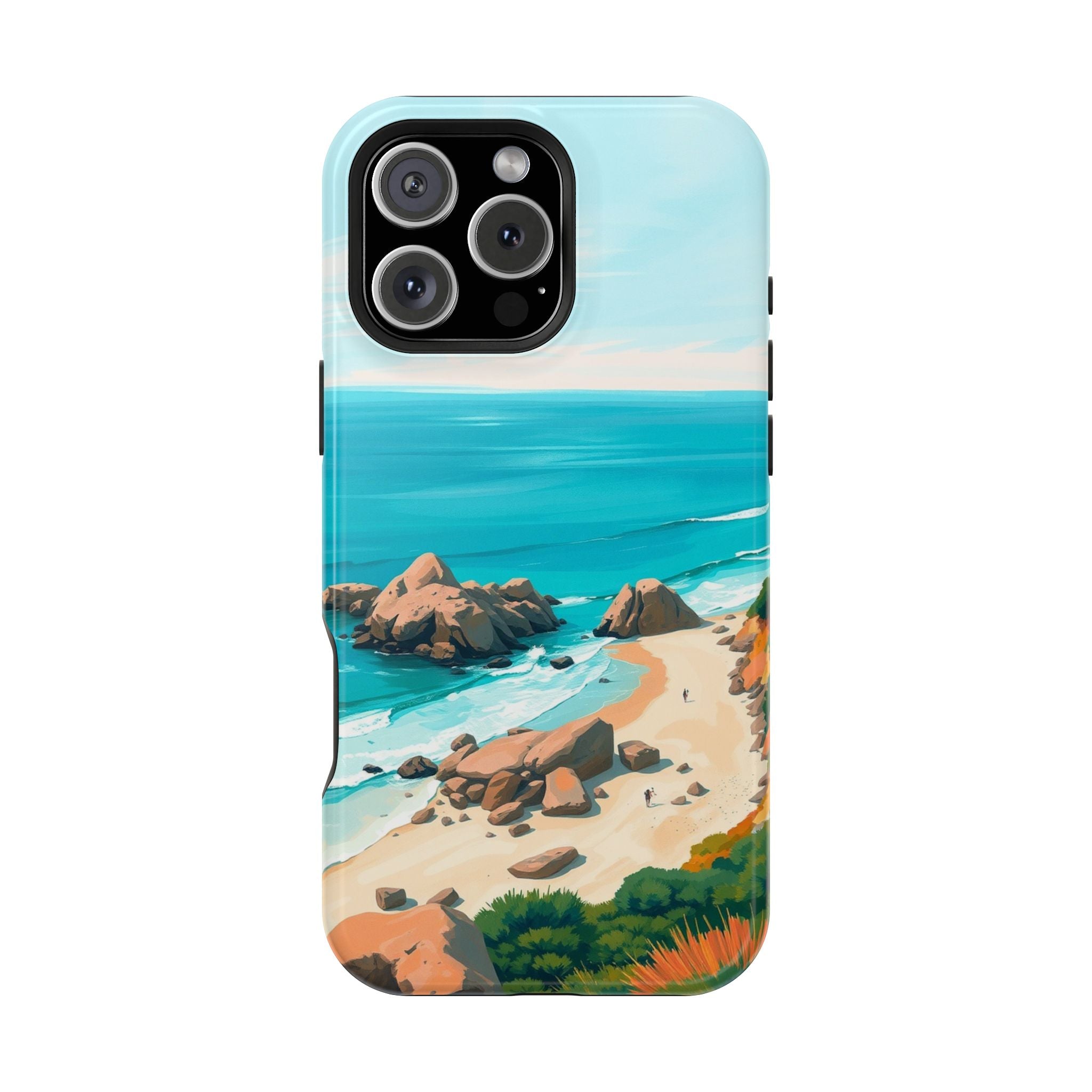 iPhone Pebble Beach Cinematic Art Bold Modern Everyday Snap Case · iPhone Case