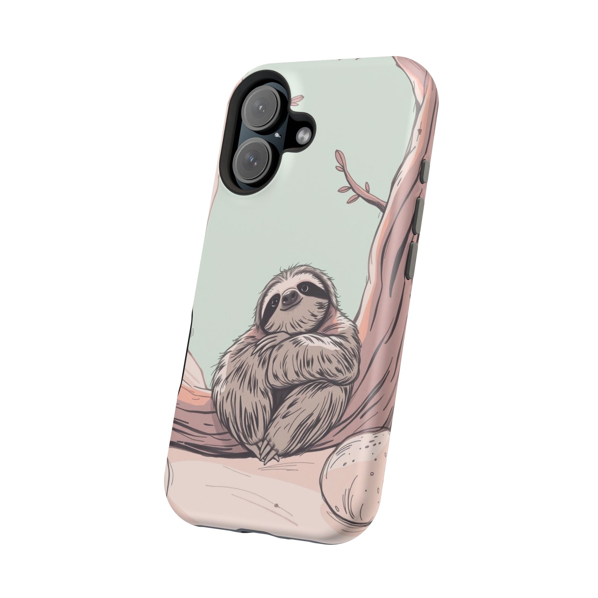 iPhone Cozy Sloth Mode Hand-Drawn Sketch Slim Everyday Designer Case · iPhone Ca
