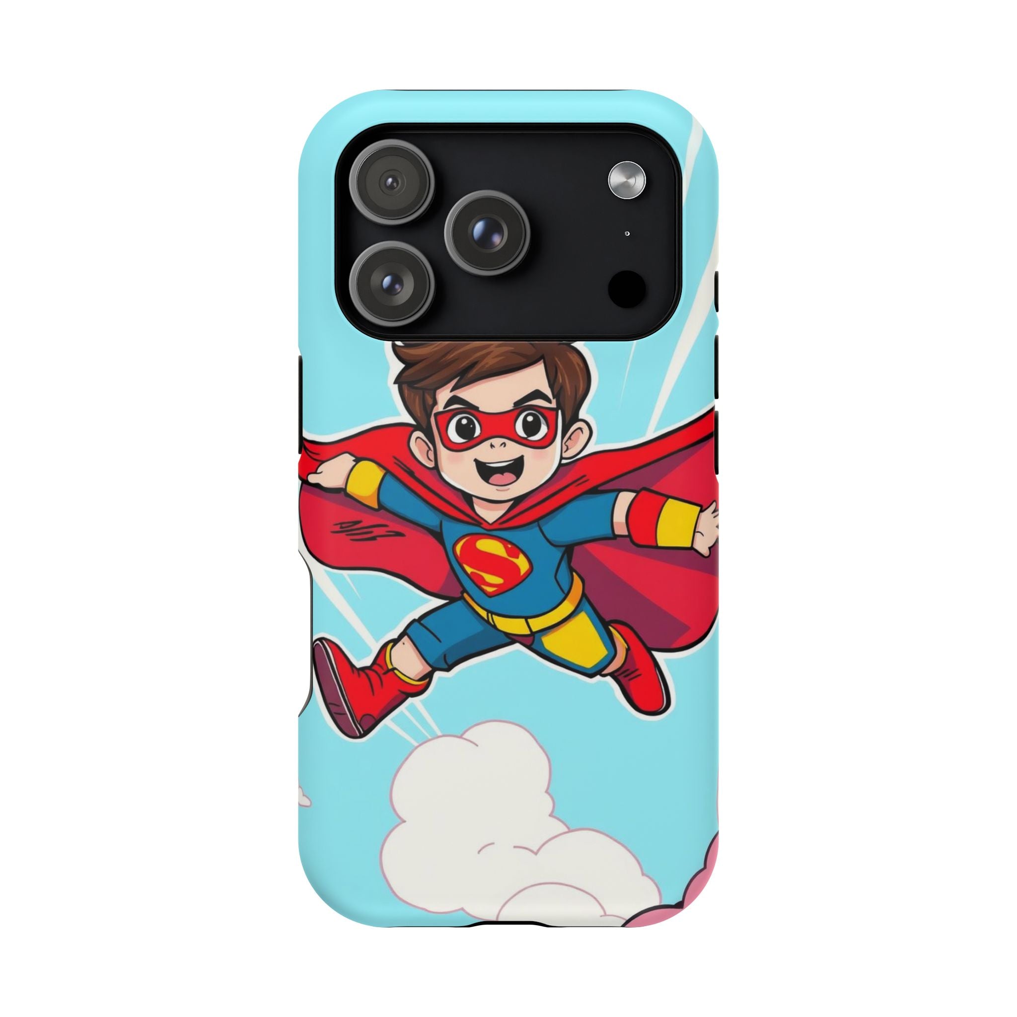 iPhone Kid Superhero Flying Kids Fun iPhone Phone Case Gift Slim · iPhone Case