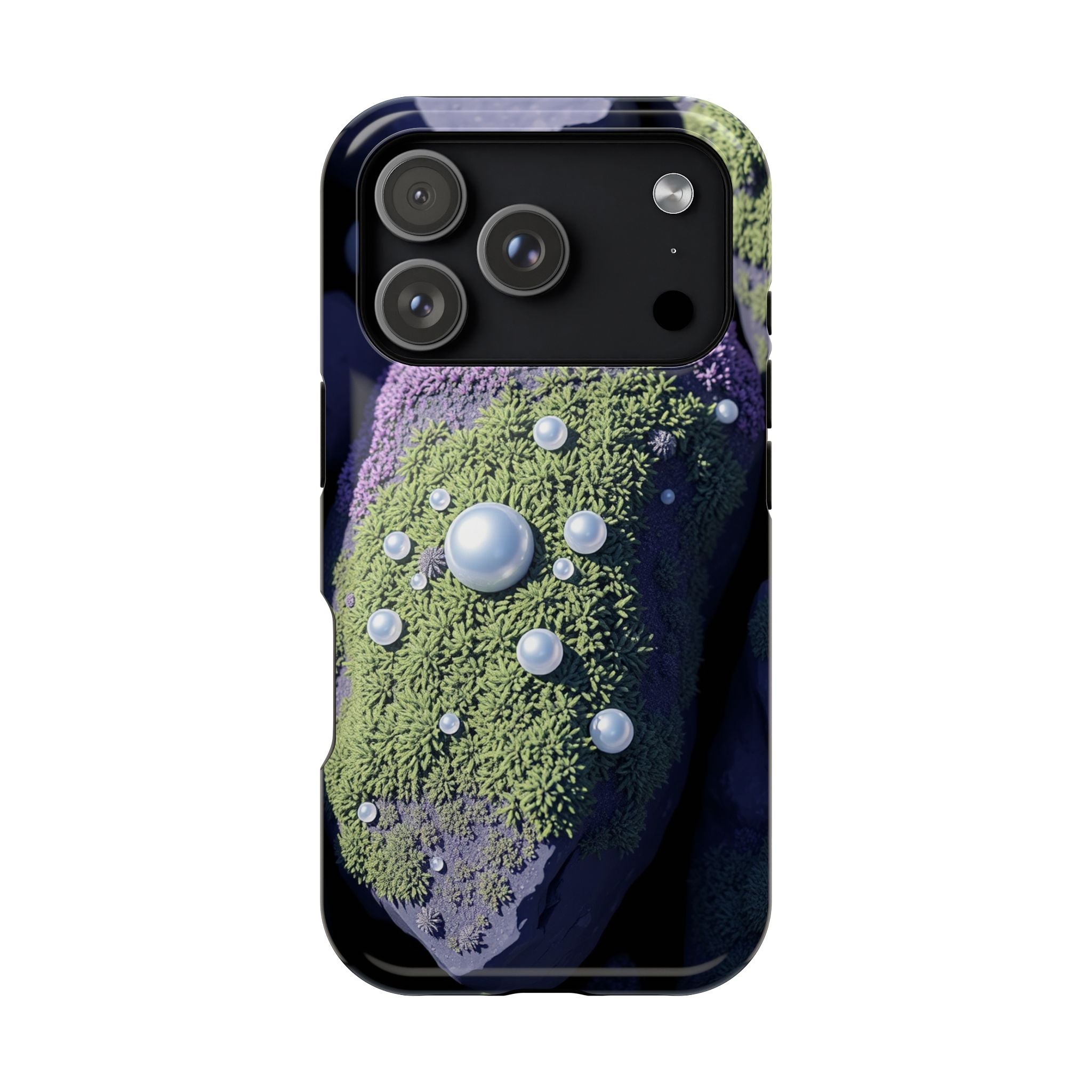 iPhone Moss Covered Rocks Electric Art Slim Everyday Designer Case · iPhone Case
