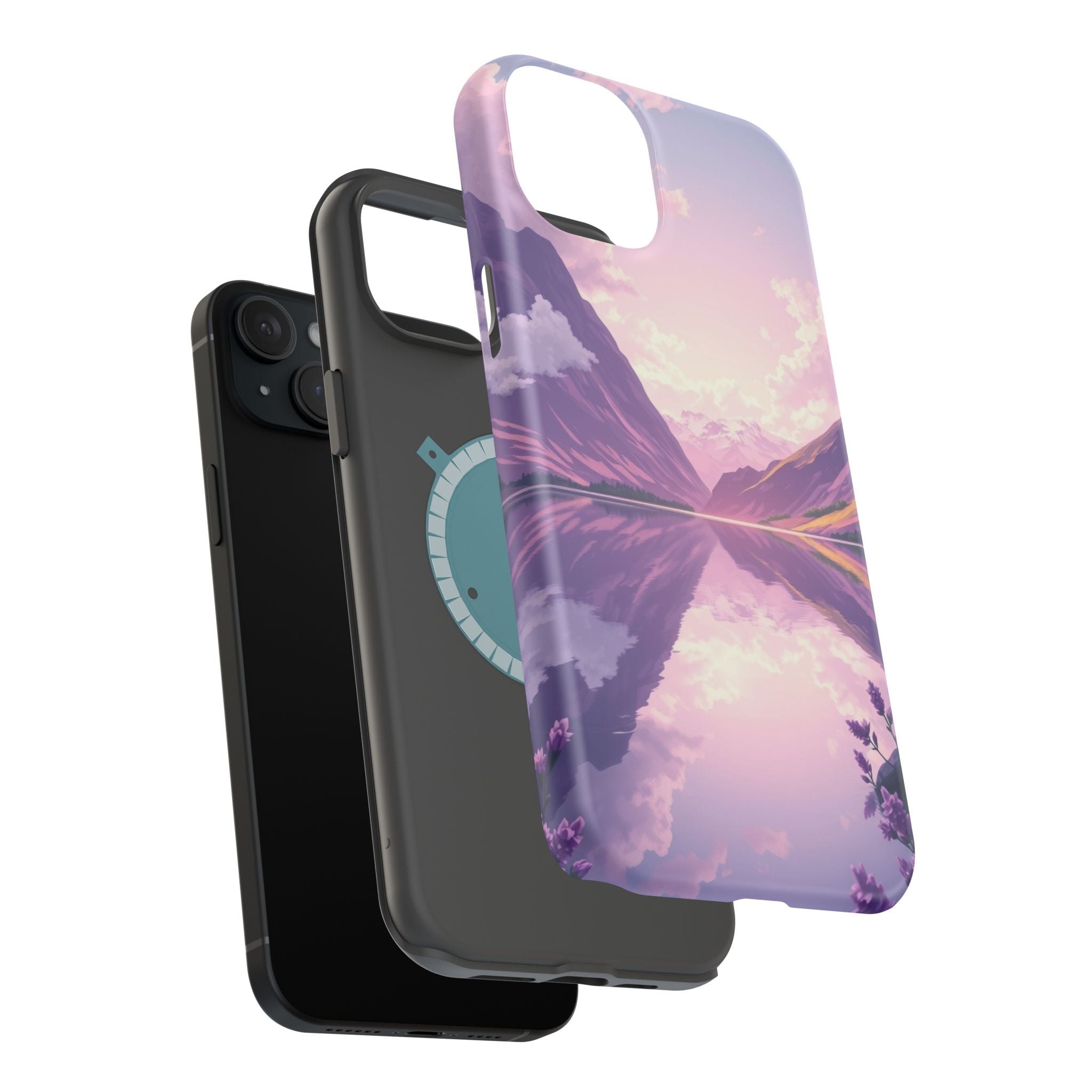 iPhone Lavender And Pearl Fjord Reflection Slim iPhone Everyday · iPhone Case