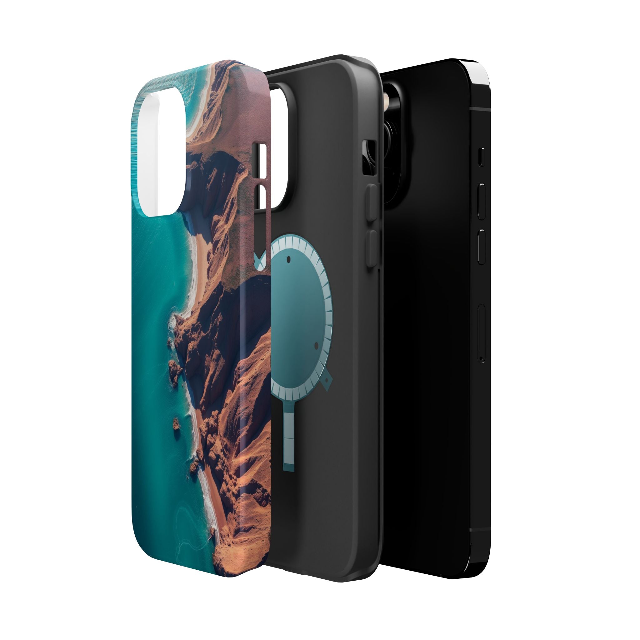 iPhone Shoreline Aerial Abstract Geometric Slim iPhone Everyday · iPhone Case
