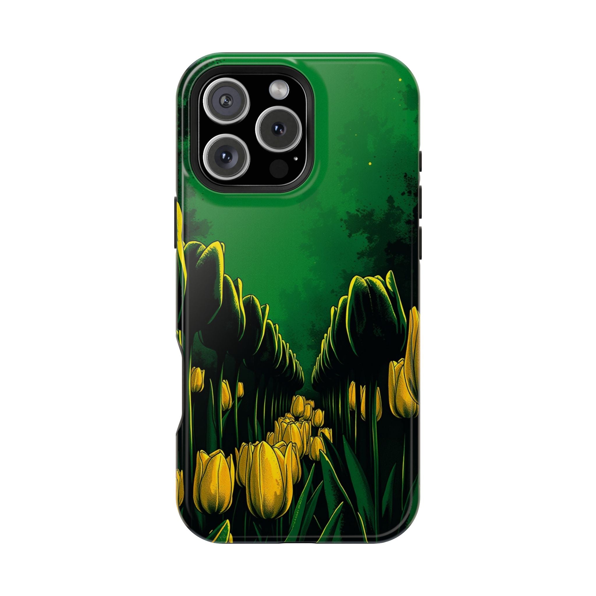 iPhone Tulip Row Emerald Green And Gold Slim Snap Case · iPhone Case