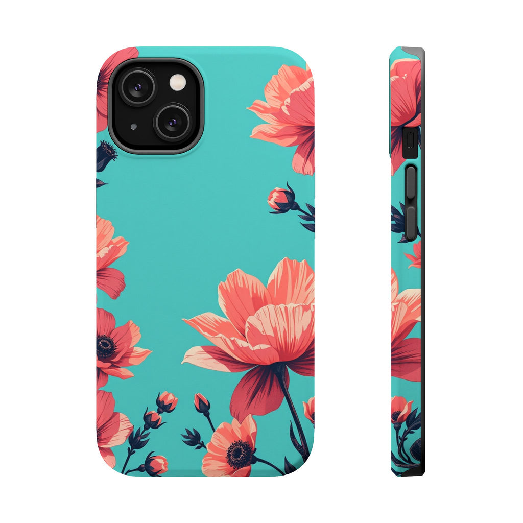 iPhone Floral Ink Wash Electric Art Slim Everyday Designer Case · iPhone Case