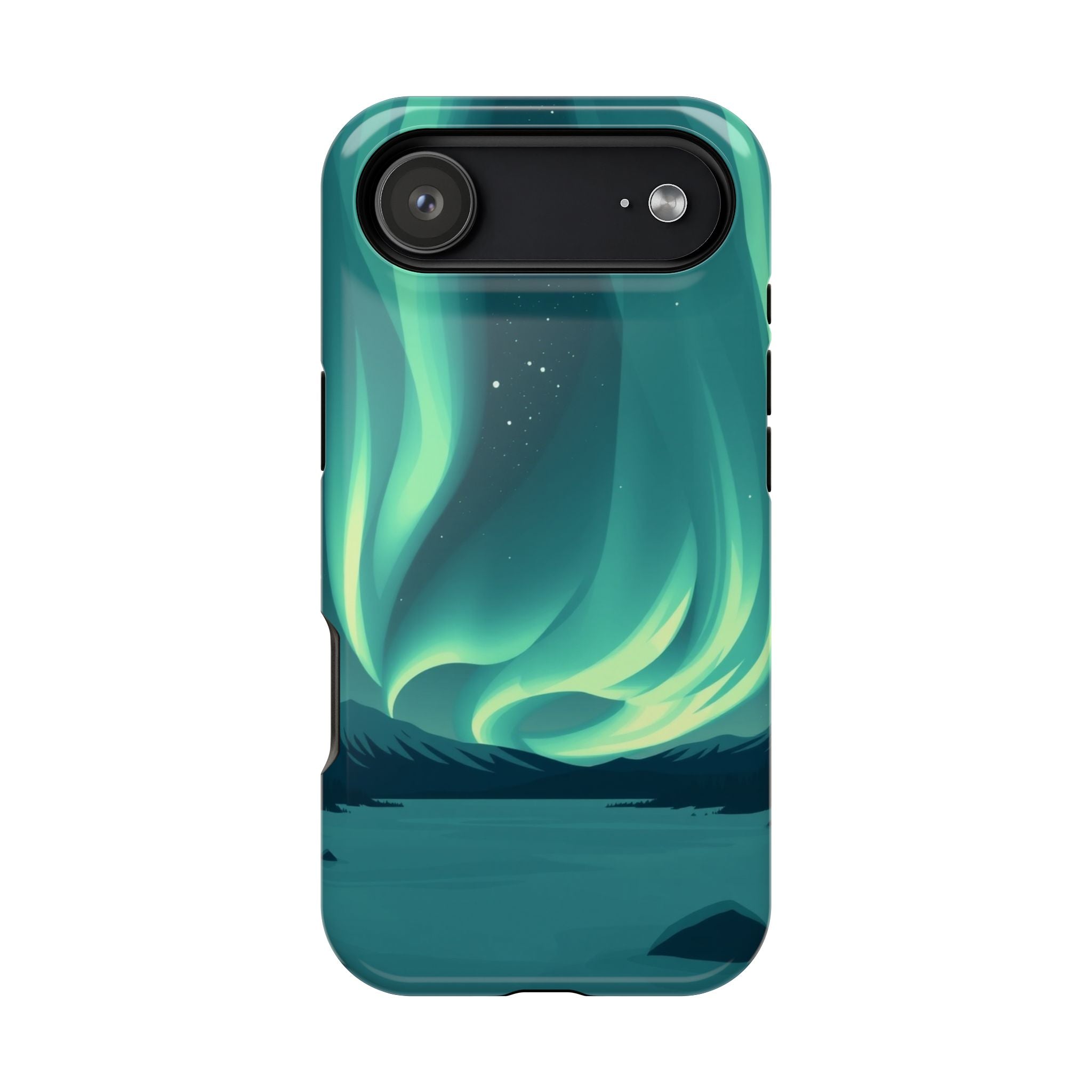 iPhone Northern Lights Abstract Geometric Slim iPhone Everyday Designer · iPhone