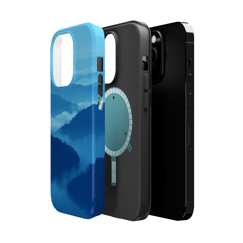iPhone Fog Rolling Over Hills Pixel Art -Bit Slim iPhone Everyday · iPhone Case