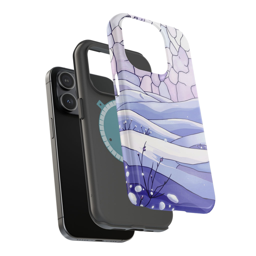 iPhone Snow Field Electric Art 11 Bold Modern Everyday Snap Case · iPhone Case
