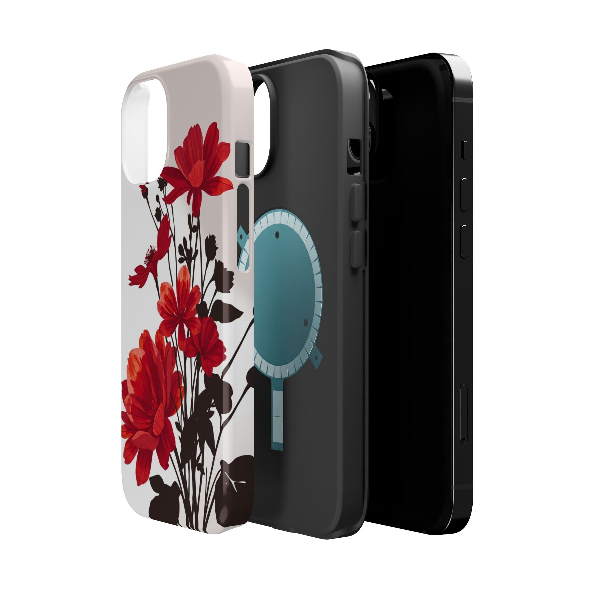 iPhone Floral Silhouette Cinematic Art Slim Snap Case · iPhone Case