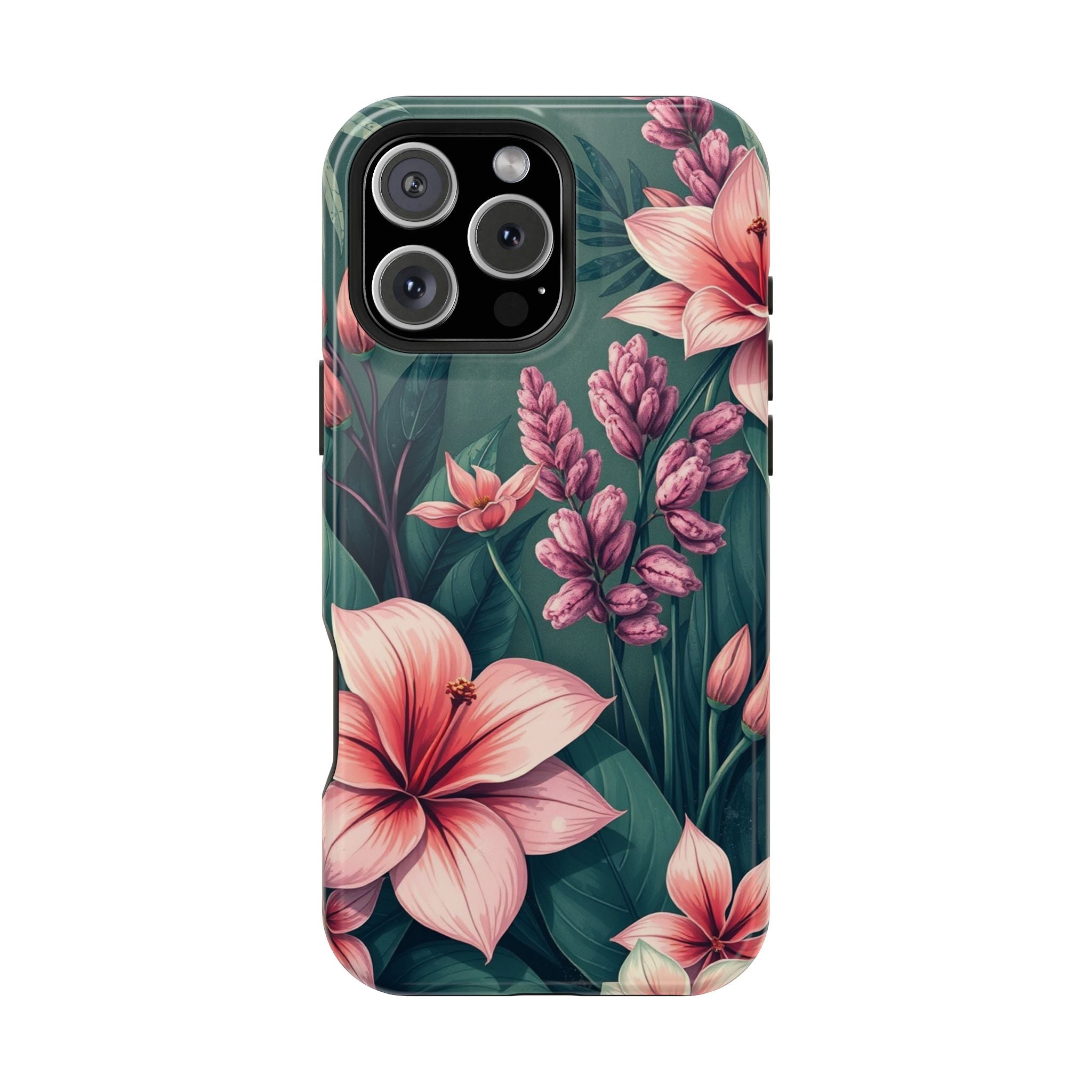 iPhone Mint And Blush Jungle Floral Slim Everyday Designer Case · iPhone Case