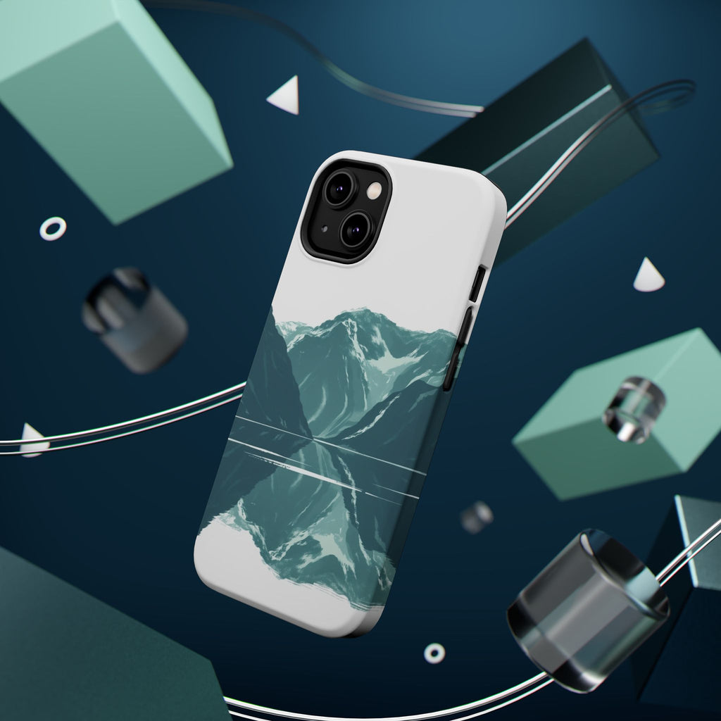 iPhone Sage And Ivory Fjord Reflection Slim Everyday Designer Case · iPhone Case