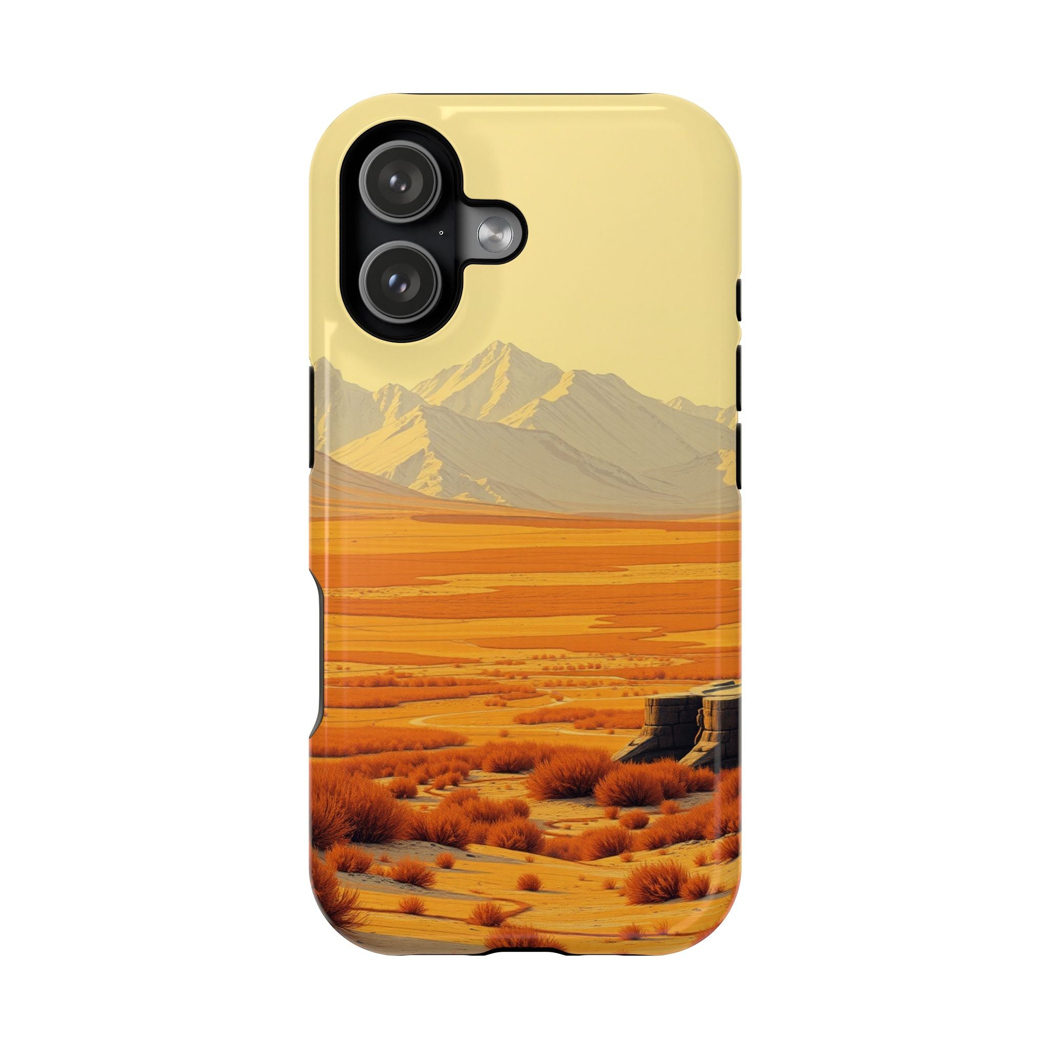 iPhone Mustard And Rust Tundra Expanse Slim Everyday Designer Case · iPhone Case