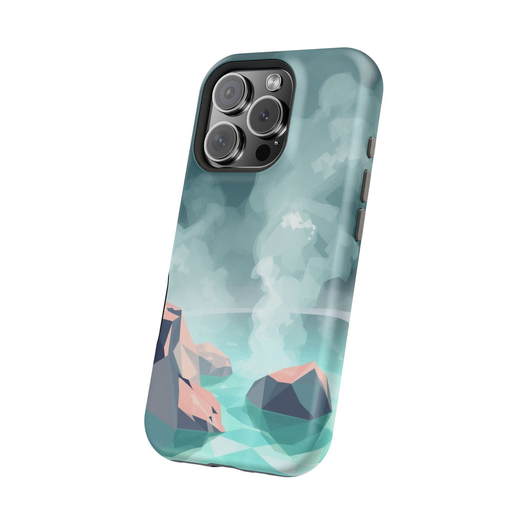 iPhone Mint And Blush Hot Spring Steam Slim Everyday iPhone 10 Designer · iPhone