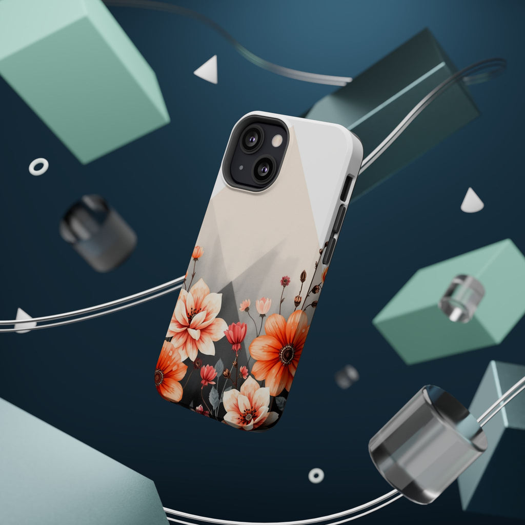 iPhone Floral Geometric Vibrant Design Slim Snap Case · iPhone Case