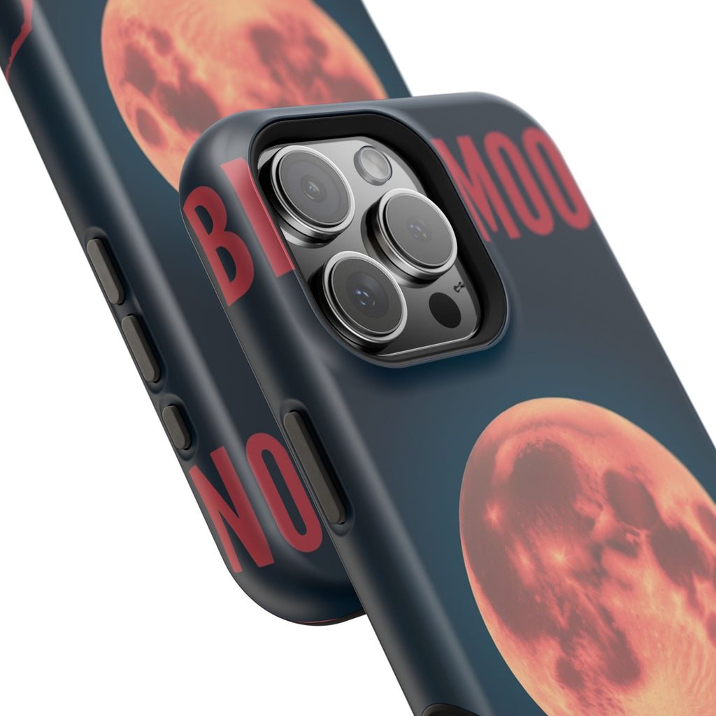 iPhone Blood Moon Rise Vintage Retro Poster Slim Everyday Designer Case · iPhone