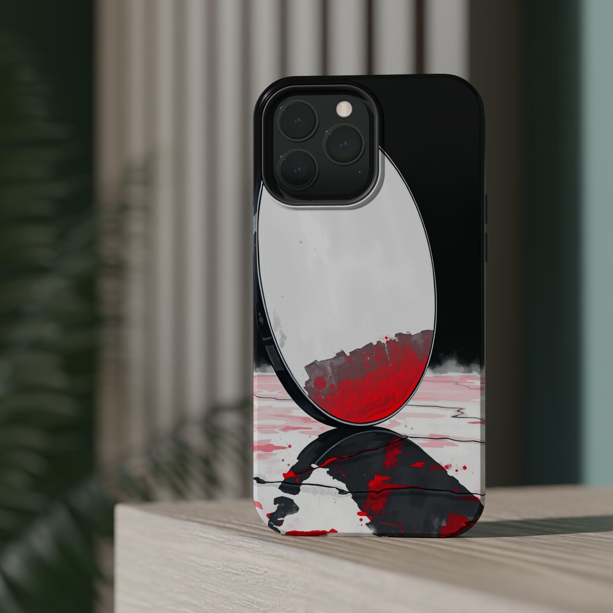 iPhone Earthy Salt Flat Mirror Design Slim Everyday Designer Case · iPhone Case